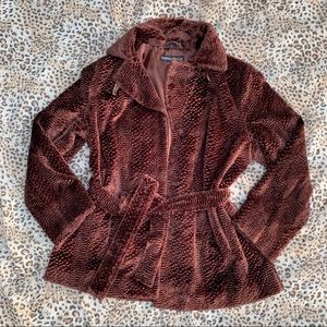 Vintage Pamela McCoy Couture Faux Fur Coat